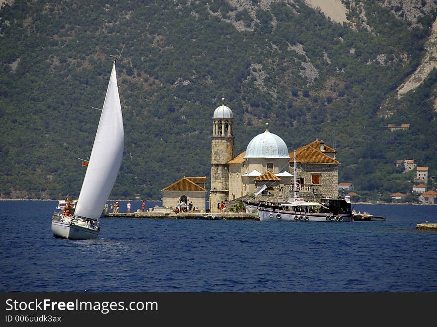 Regata in kotor bay, in montenegro. Regata in kotor bay, in montenegro