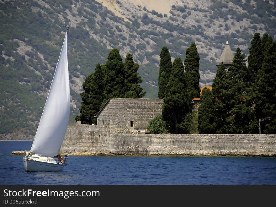 Regata in kotor bay, in montenegro. Regata in kotor bay, in montenegro