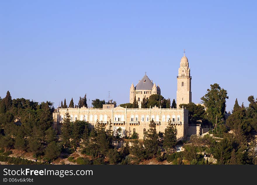 Catholic monastery in Jerusalem old city. Catholic monastery in Jerusalem old city