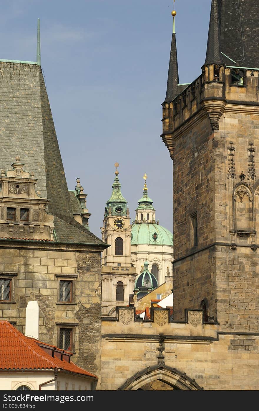 Prague towers and churches