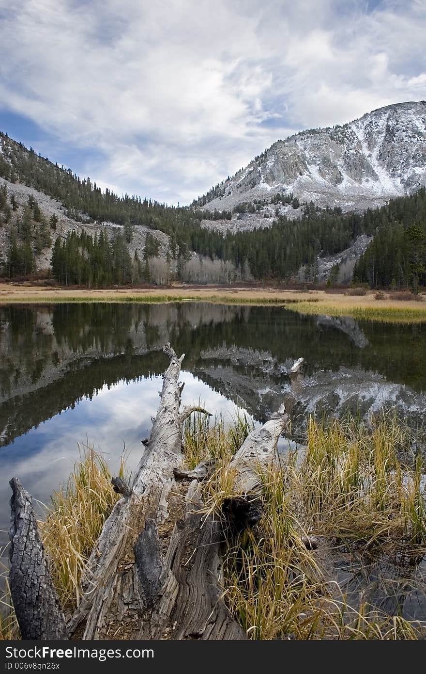 Scenic mountain lake,High Sierra lake