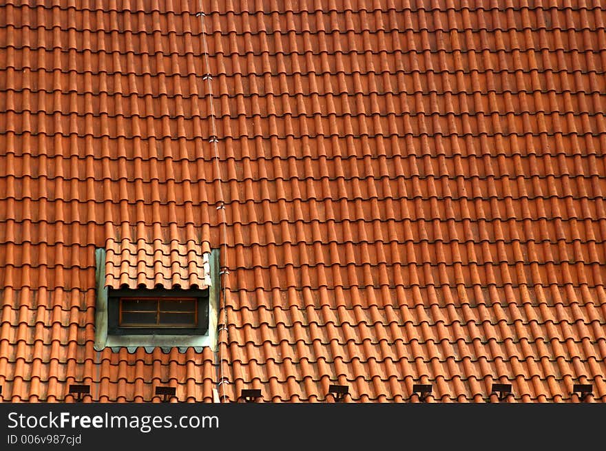 Prague tile roofs