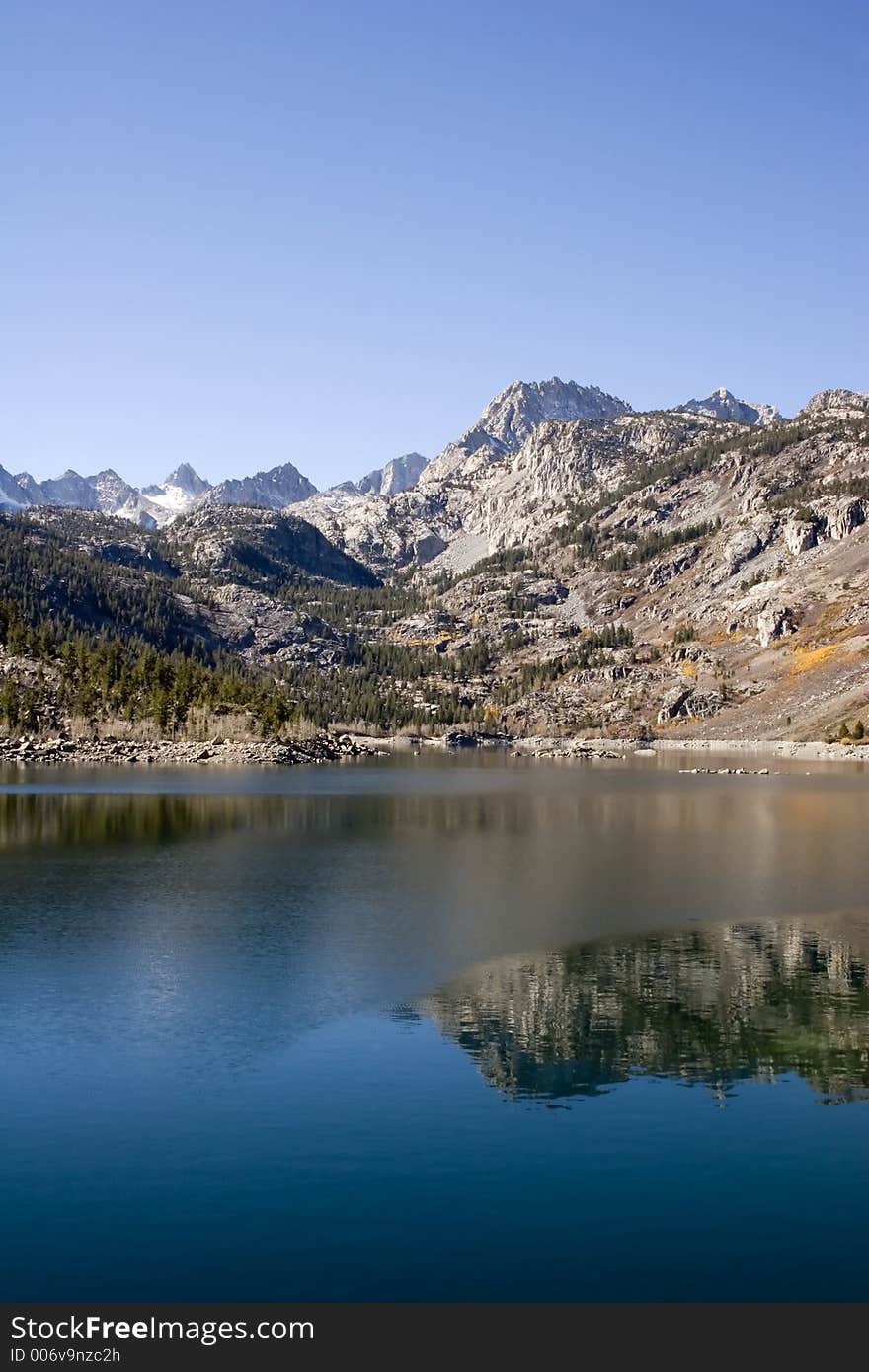 Scenic mountain lake,High Sierra creek