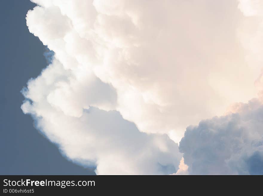 Clouds in a blue sky