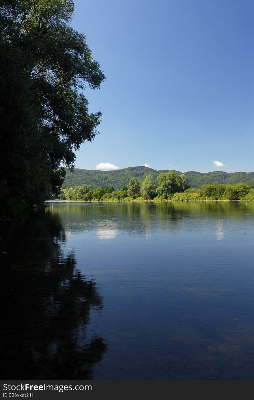 San river in Poland (Bieszczady region). San river in Poland (Bieszczady region)