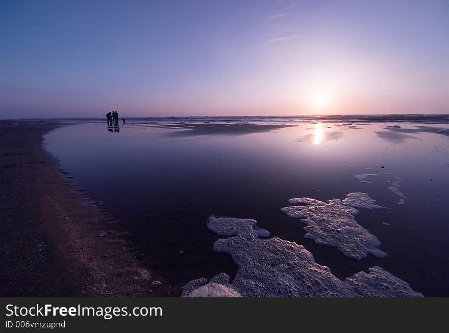 Beautiful sunset landscape