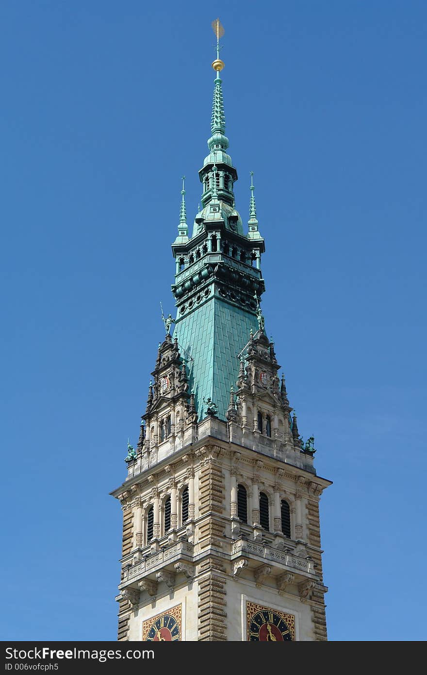 City hall tower, Hamburg