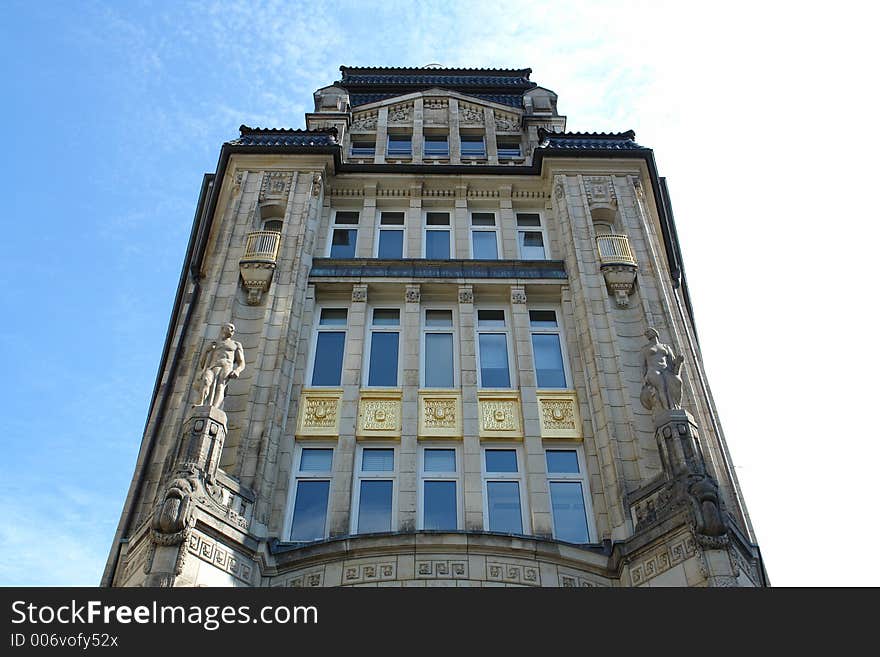 Historic building in Hamburg, Germany