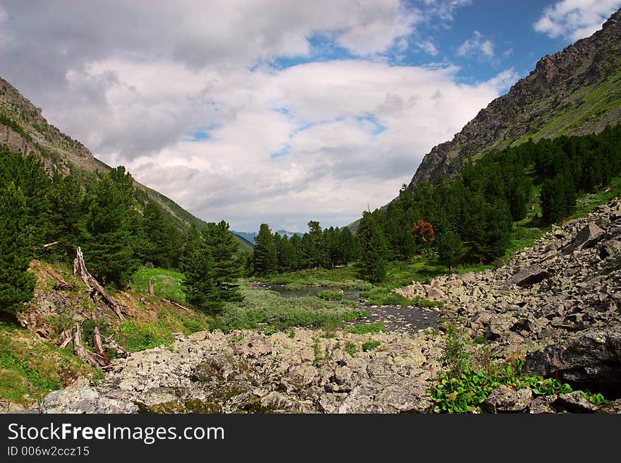 Mountains Landscape.