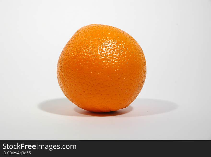 Orange on white background. Orange on white background