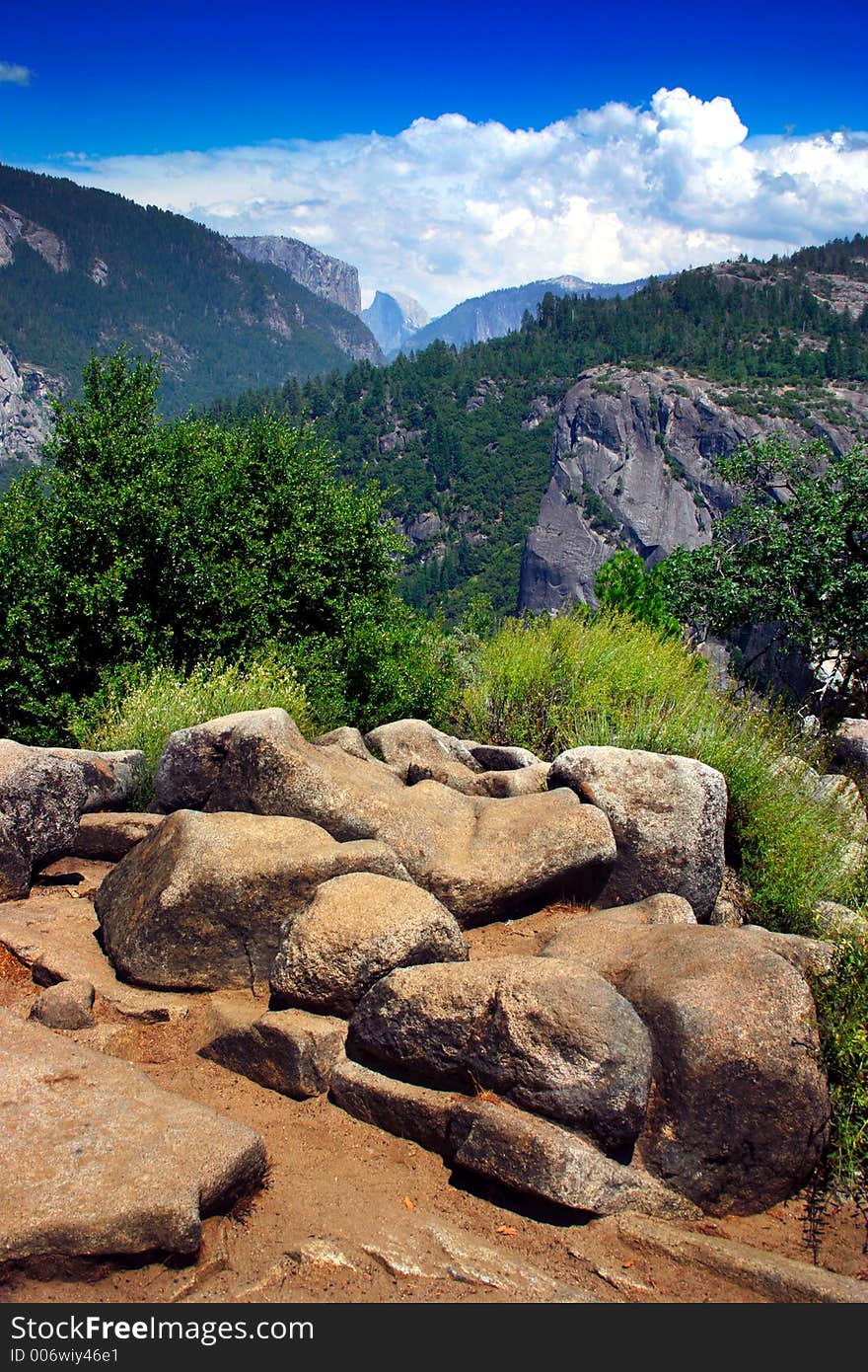 The Yosemite Valley in Yosemite National Park, California