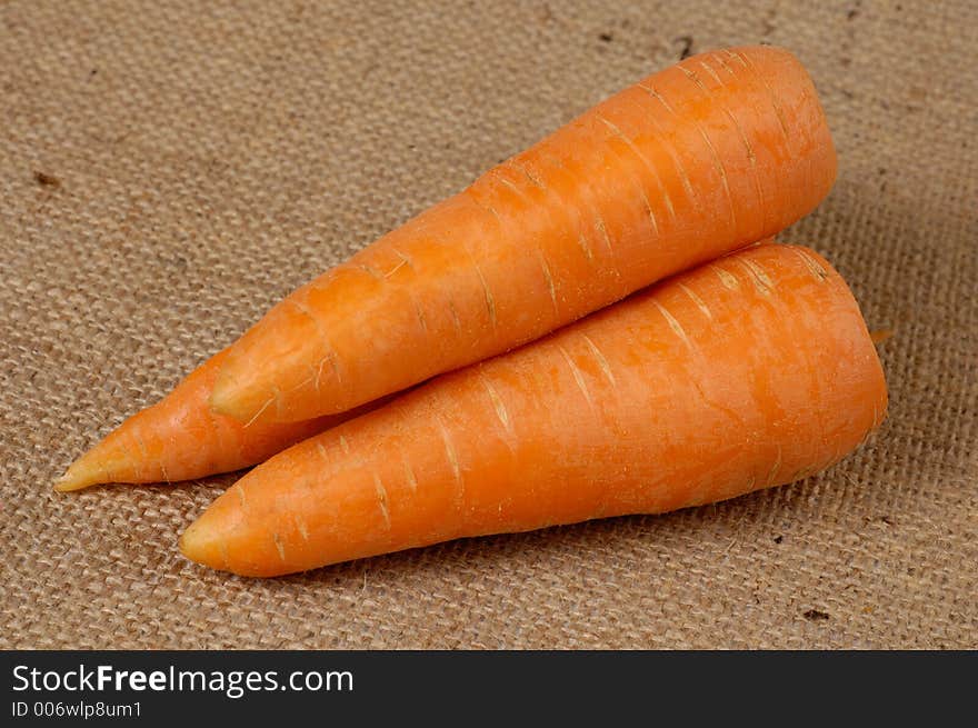 Appetizing carrots still life