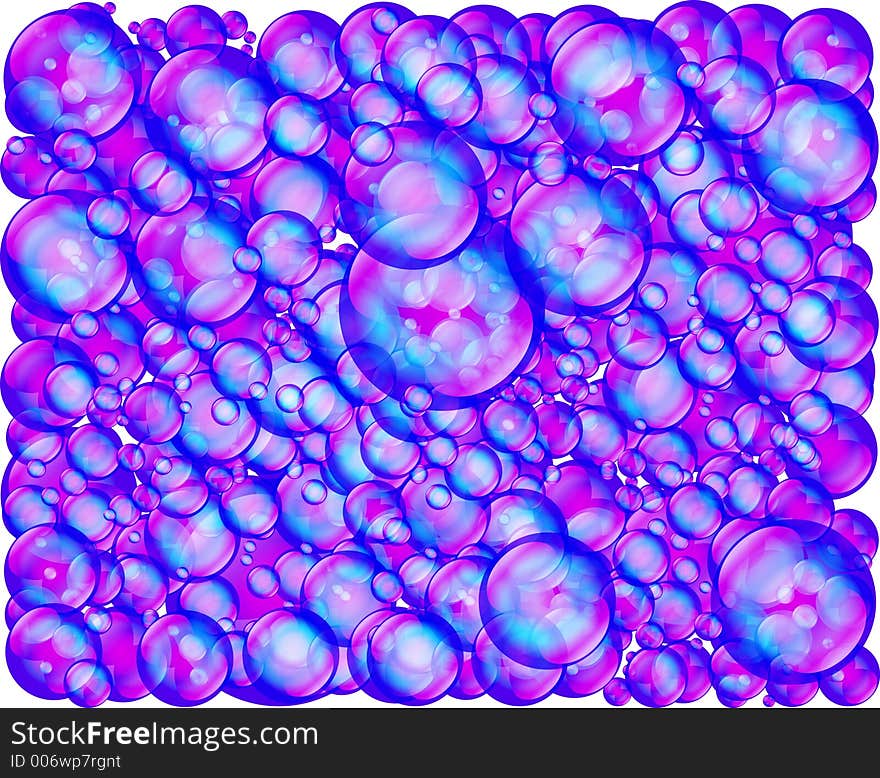 Raster graphic depicting a mass of bubbles. Raster graphic depicting a mass of bubbles