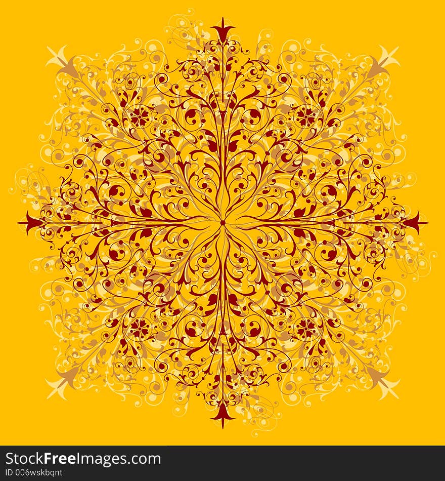 Ornamental design, digital artwork. Ornamental design, digital artwork