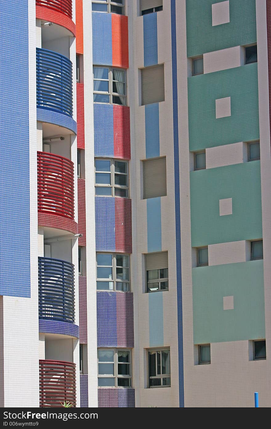 Multicolor buildings. Multicolor buildings