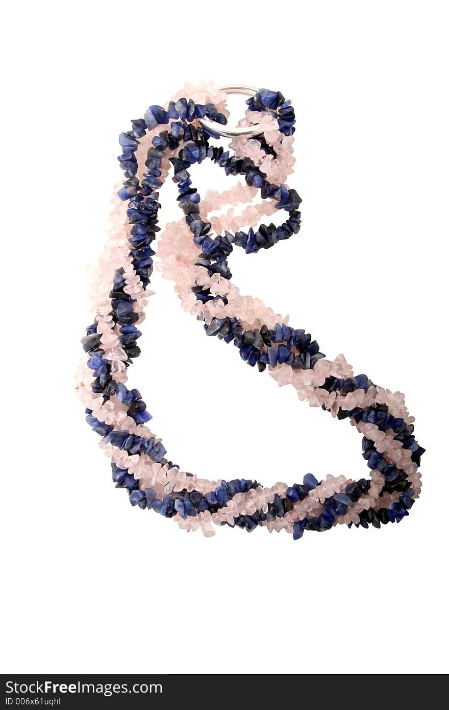 Digital photo of a necklaces (rose quartz and lapislazuli). Digital photo of a necklaces (rose quartz and lapislazuli).