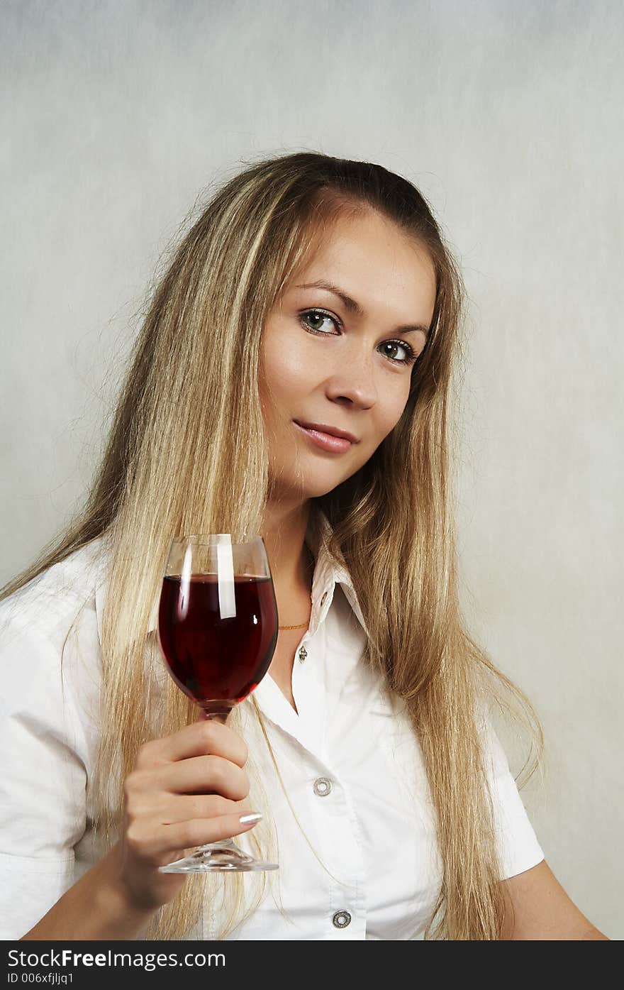 The Girl With A Glass Of Wine