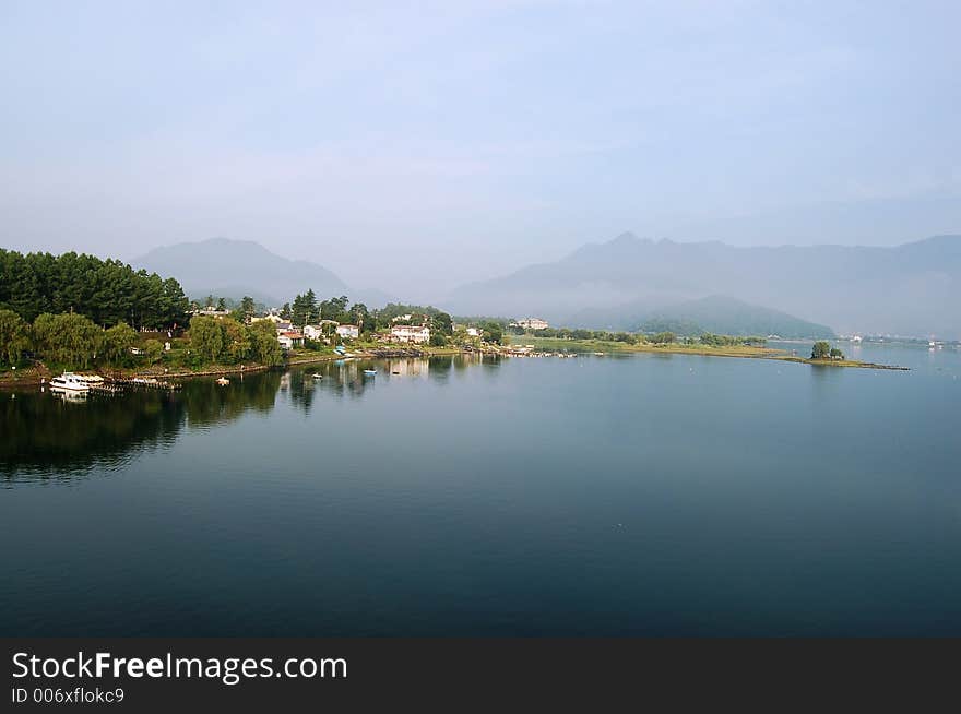 Kawaguchiko Lake in Yamanashi-ken, Japan