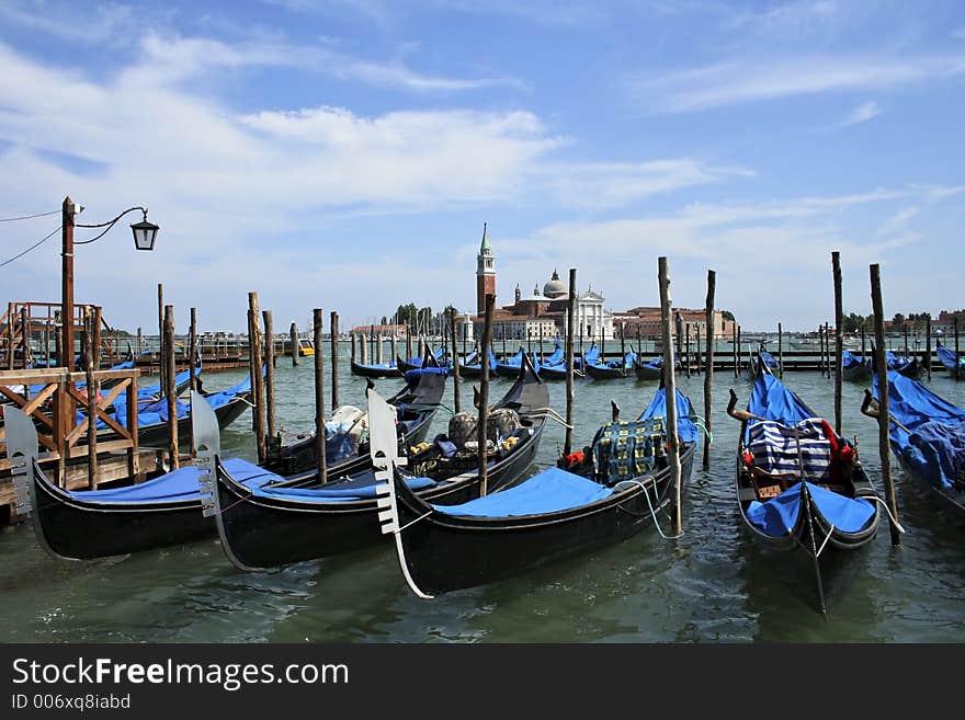 Gondolas In Venice