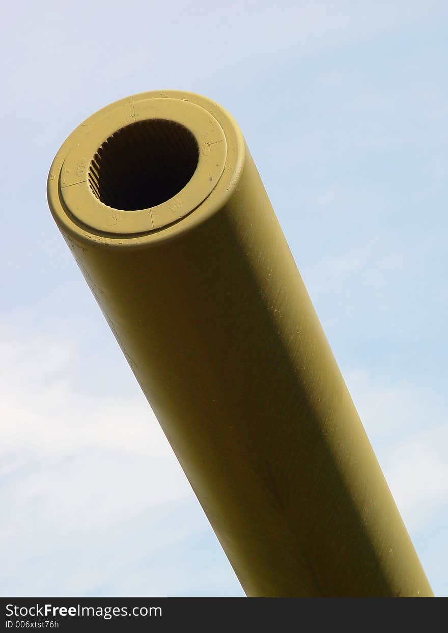 Muzzle of big gun