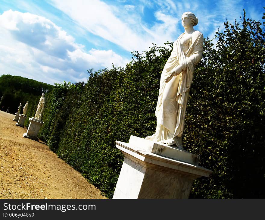 Statues In A Park