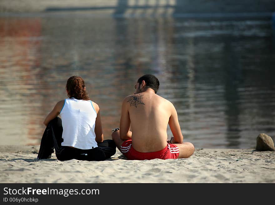 Couple in the beach