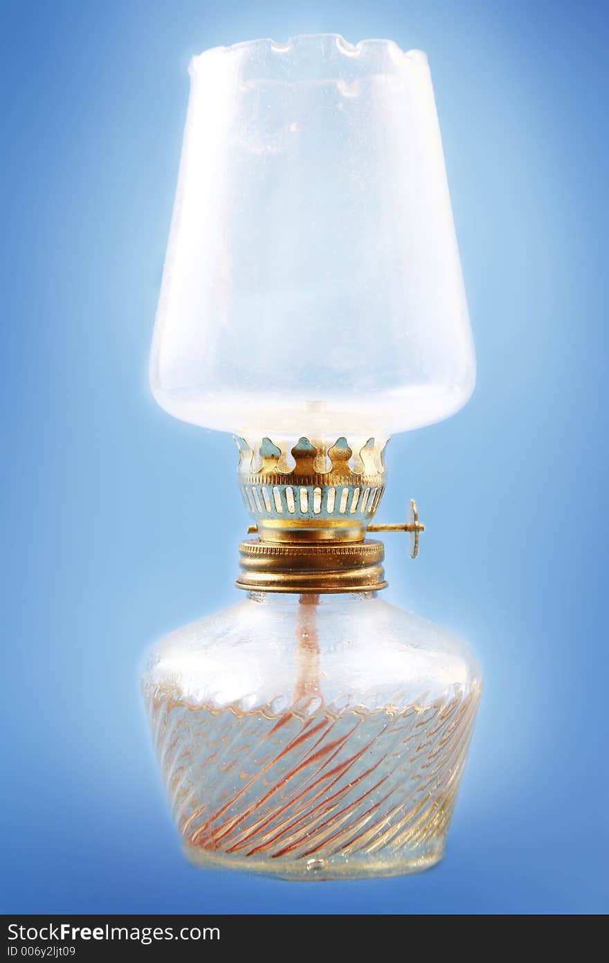 Old fashioned oil lamp