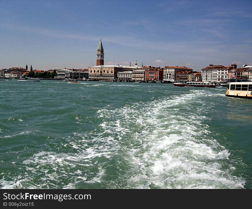 Leaving Venice With The Boat