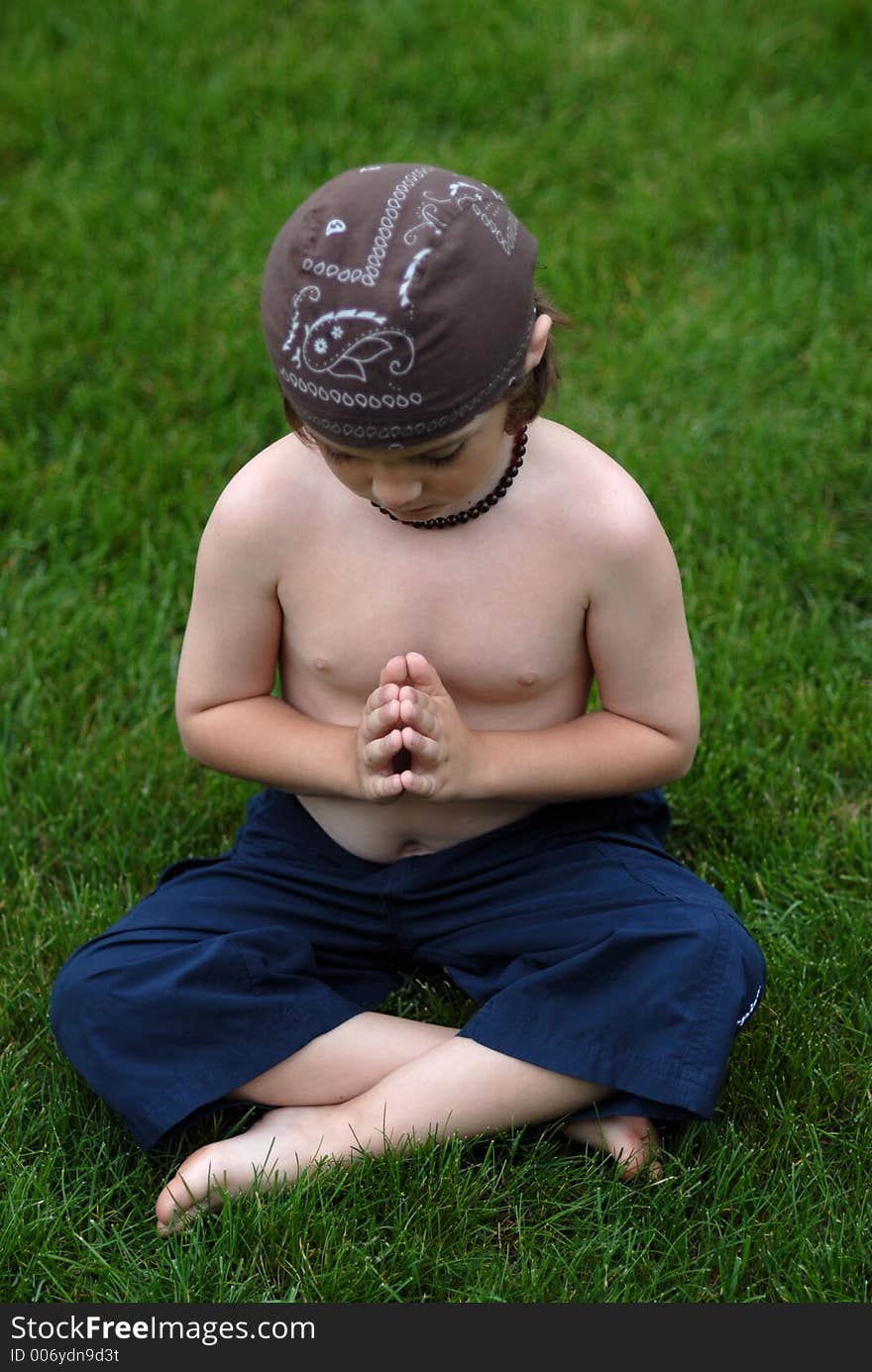 Checking out for a bit in a field of grass. Checking out for a bit in a field of grass