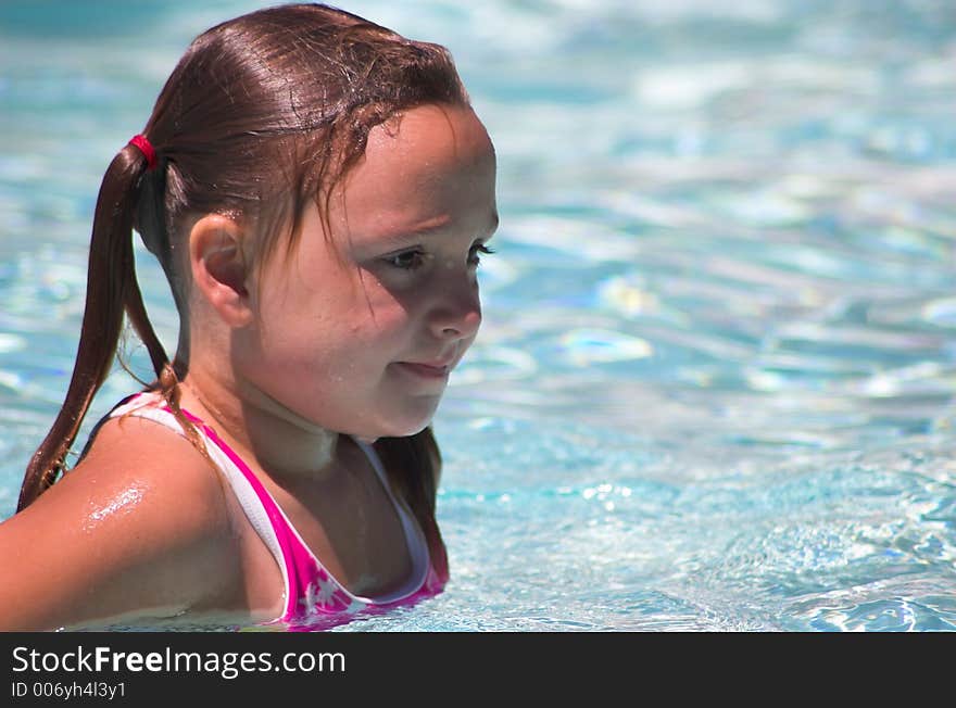 Little Swimmer Concentrating