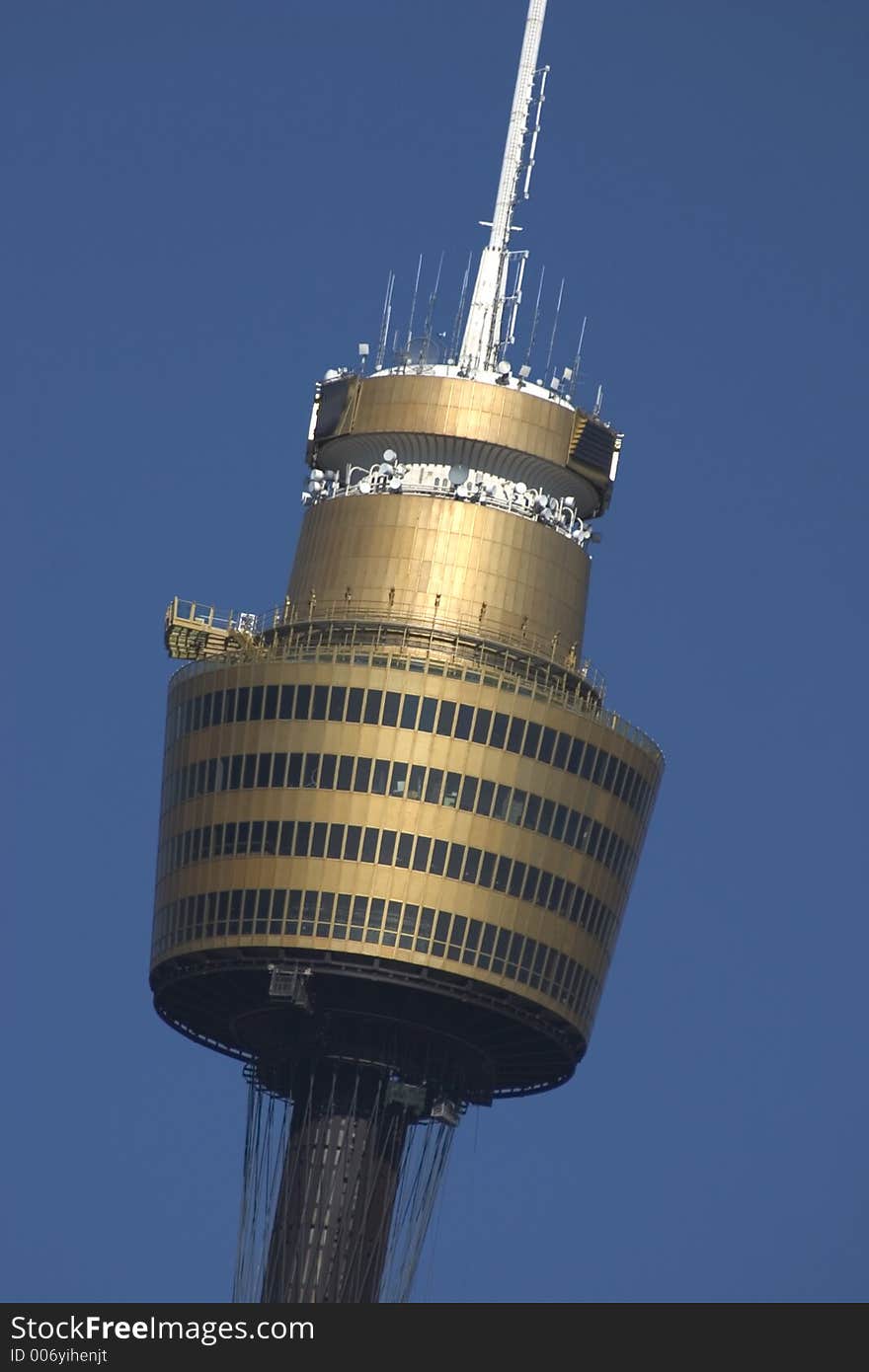 Central Sydney tower and blue sky, Sydney, NSW, Australia. Central Sydney tower and blue sky, Sydney, NSW, Australia