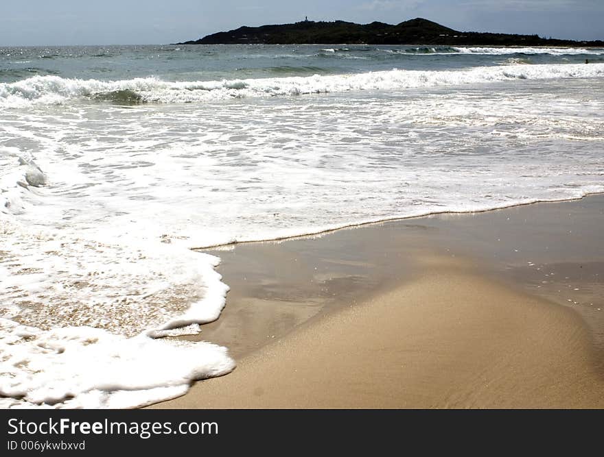 Beach shoreline. Beach shoreline