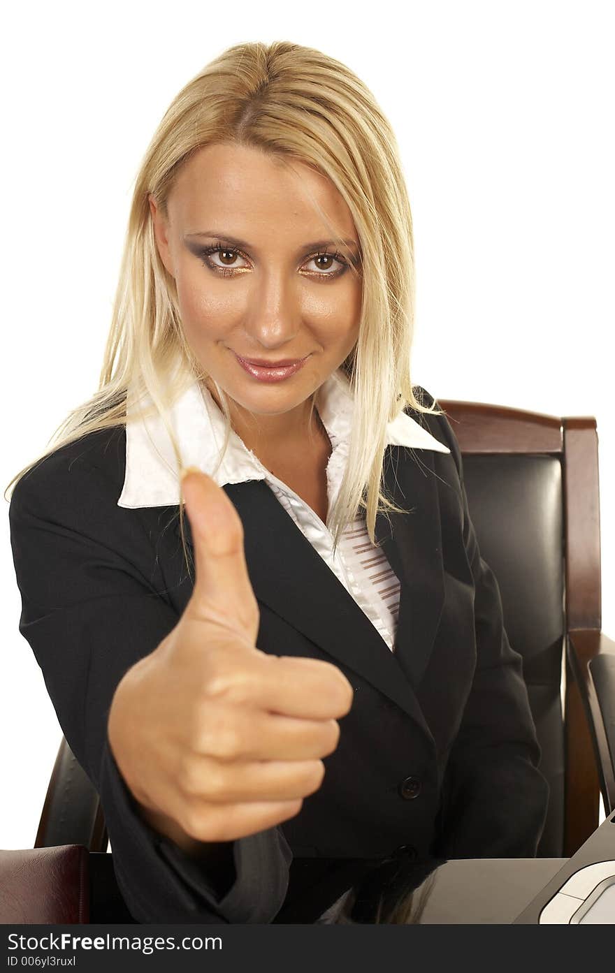 Young businesswoman - Thumbs Up. Young businesswoman - Thumbs Up