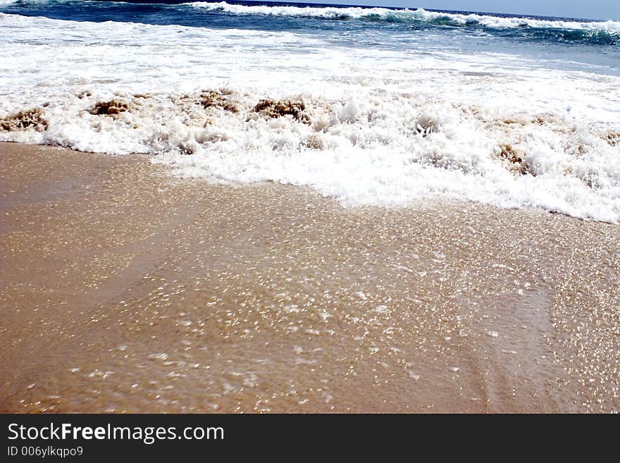 Beach shoreline. Beach shoreline