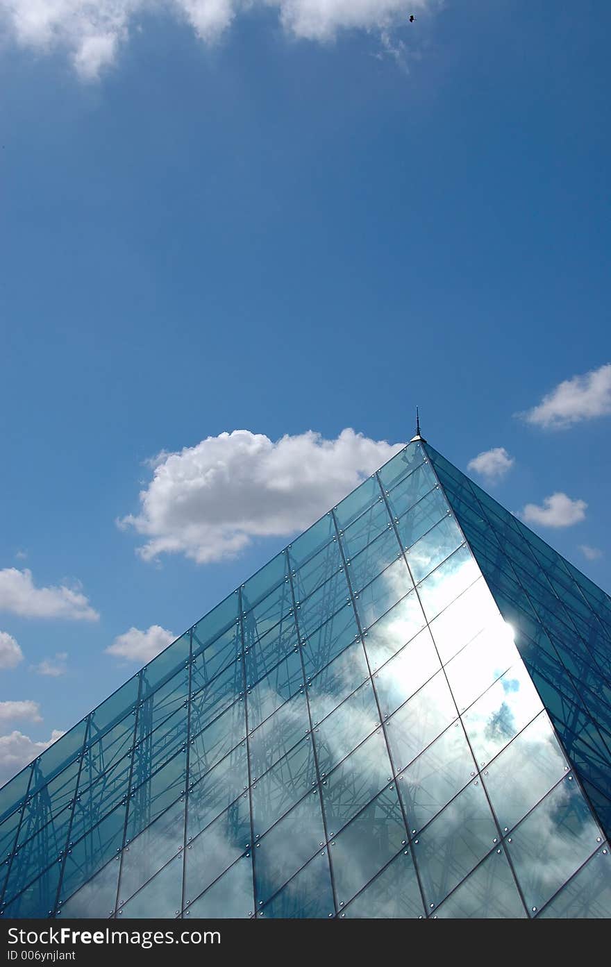 The blue sky with gassy cupola