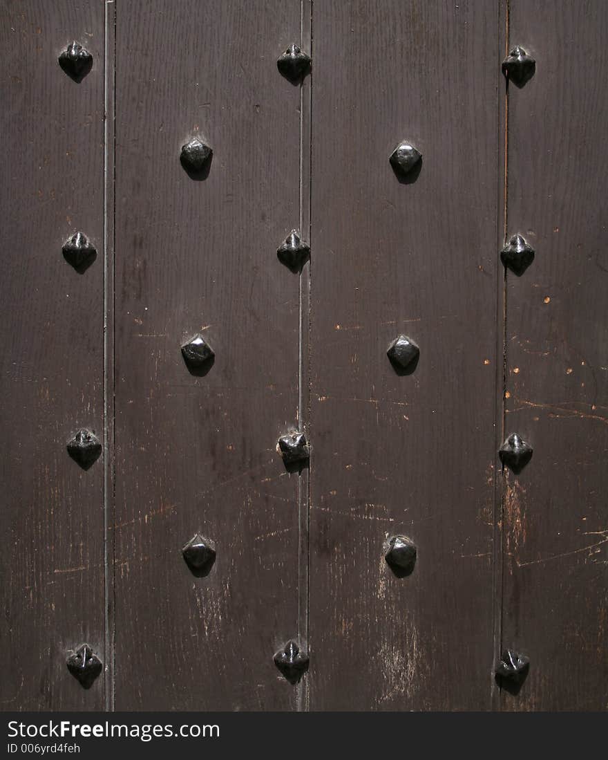 Old Door With Nails