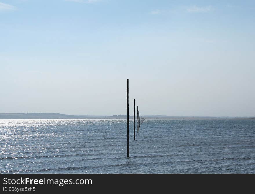 Poles in the sea