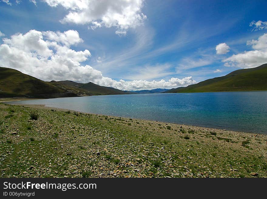 One of the 3 sacred lakes of Tibet. One of the 3 sacred lakes of Tibet