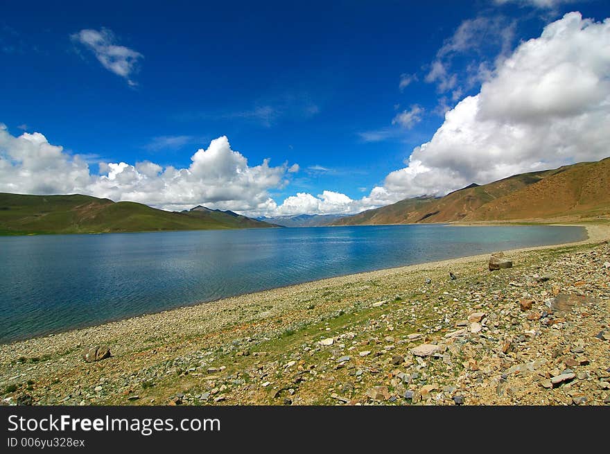 One of the 3 sacred lakes of Tibet. One of the 3 sacred lakes of Tibet