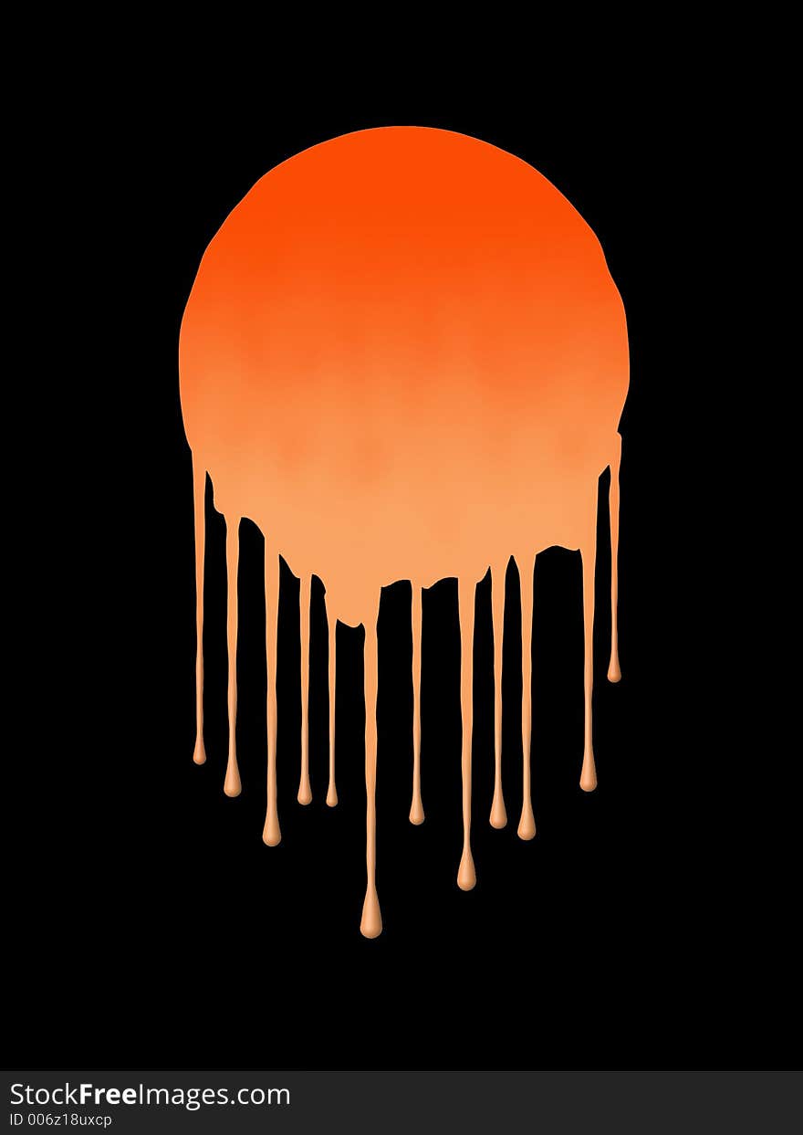 A drippy splattey blob. A drippy splattey blob.