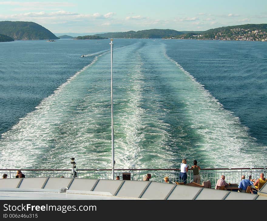 Cruise ship in the Oslofjord