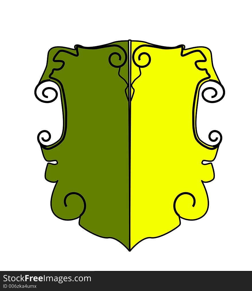 Old shield, you may use as a banner