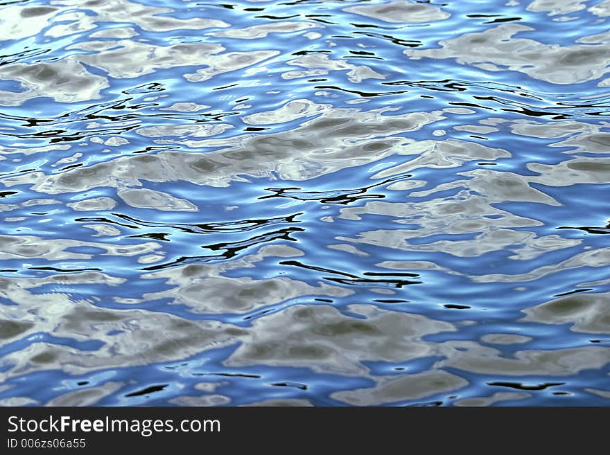 Blue ripples. Blue ripples