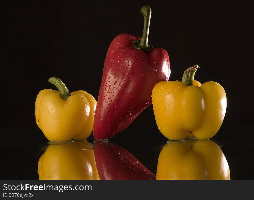 Still life with paprika. Still life with paprika