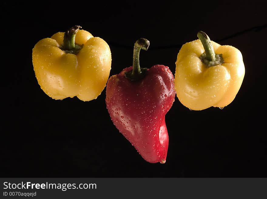 Still life with paprika. Still life with paprika