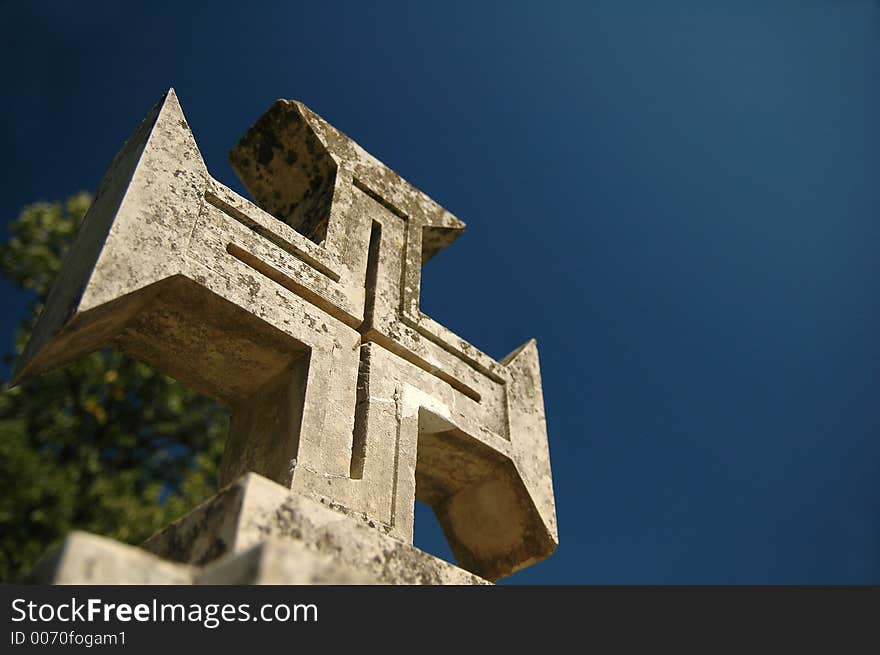 Cross against sky