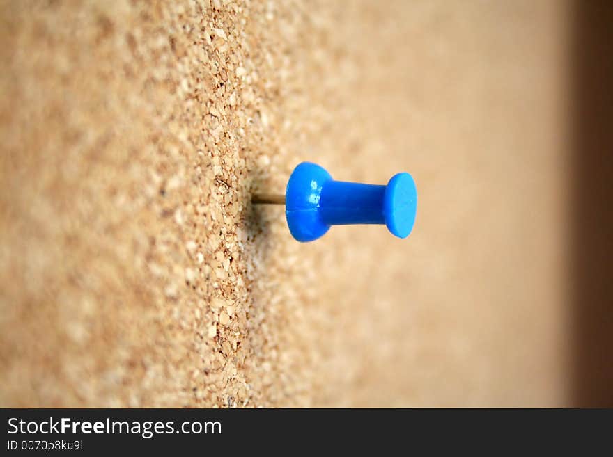 Lonely Blue Thumb Tack