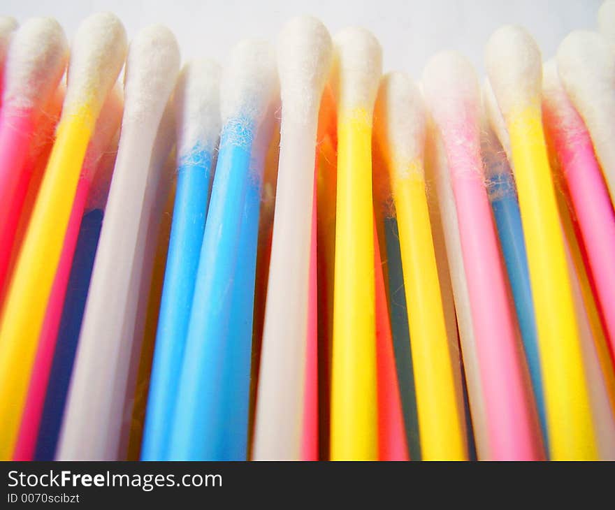 Colorful Cotton buds