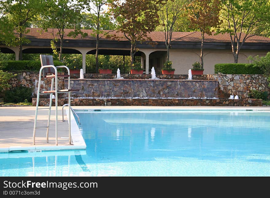 Life Guard Stand by Pool