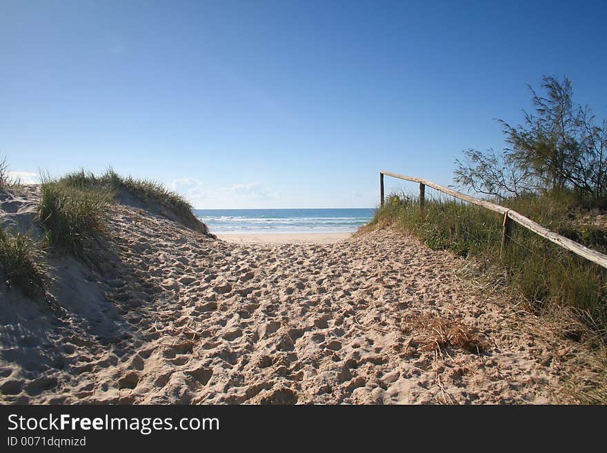 Entrance to the beach